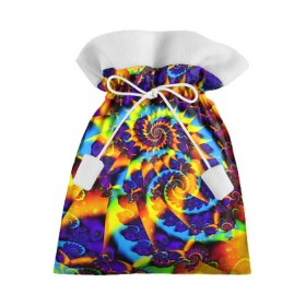 Подарочный 3D мешок с принтом TIE-DYE COLOR в Тюмени, 100% полиэстер | Размер: 29*39 см | abstract | abstraction | color | fractal | geometry | paitnt | polygon | polygonal | psy | абстракция | геометрия | краски | неоновые | полигоны | психоделика | фрактал