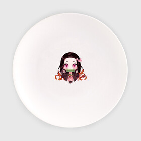 Тарелка с принтом Незуко Камадо в Тюмени, фарфор | диаметр - 210 мм
диаметр для нанесения принта - 120 мм | аниме | клинок рассекающий демонов | незуко камадо