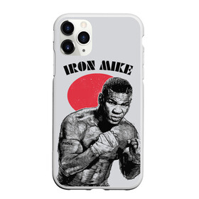 Чехол для iPhone 11 Pro матовый с принтом Iron Mike в Тюмени, Силикон |  | Тематика изображения на принте: iron mike | iron mike tyson | mike tyson | бокс | железный майк | майк тайсон | таисон | тайсон