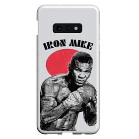 Чехол для Samsung S10E с принтом Iron Mike в Тюмени, Силикон | Область печати: задняя сторона чехла, без боковых панелей | Тематика изображения на принте: iron mike | iron mike tyson | mike tyson | бокс | железный майк | майк тайсон | таисон | тайсон