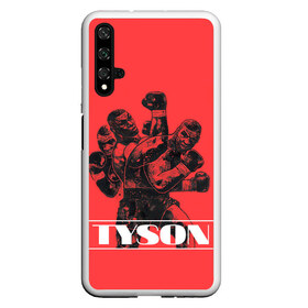 Чехол для Honor 20 с принтом Tyson в Тюмени, Силикон | Область печати: задняя сторона чехла, без боковых панелей | Тематика изображения на принте: iron mike | iron mike tyson | mike tyson | бокс | железный майк | майк тайсон | таисон | тайсон