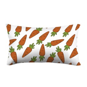 Подушка 3D антистресс с принтом Морковь в Тюмени, наволочка — 100% полиэстер, наполнитель — вспененный полистирол | состоит из подушки и наволочки на молнии | 