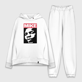 Женский костюм хлопок Oversize с принтом Tyson в Тюмени,  |  | iron mike | iron mike tyson | mike tyson | бокс | железный майк | майк тайсон | таисон | тайсон