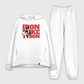 Женский костюм хлопок Oversize с принтом Iron Mike в Тюмени,  |  | iron mike | iron mike tyson | mike tyson | бокс | железный майк | майк тайсон | таисон | тайсон