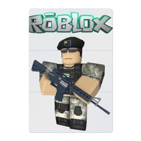 Магнитный плакат 2Х3 с принтом Roblox Defender в Тюмени, Полимерный материал с магнитным слоем | 6 деталей размером 9*9 см | Тематика изображения на принте: 23 февраля | game | game roblox | logo roblox | online game | r | roblox | день защитника | игра | игра роблокс | лого | лого роблокс | логотип | надпись | онлайн игра | онлайн игра роблокс | р | роблокс