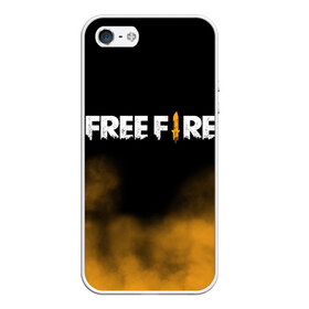 Чехол для iPhone 5/5S матовый с принтом Free fire в Тюмени, Силикон | Область печати: задняя сторона чехла, без боковых панелей | free fire | freefire | игра free fire | игра фрифаер | фри файр | фрифаер