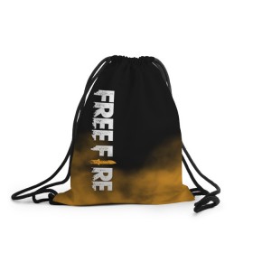 Рюкзак-мешок 3D с принтом Free fire в Тюмени, 100% полиэстер | плотность ткани — 200 г/м2, размер — 35 х 45 см; лямки — толстые шнурки, застежка на шнуровке, без карманов и подкладки | free fire | freefire | игра free fire | игра фрифаер | фри файр | фрифаер