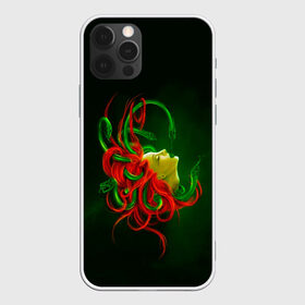 Чехол для iPhone 12 Pro Max с принтом Медуза Горгона в Тюмени, Силикон |  | art | green | monster | арт | боги | волосы | герой | горгона | девушка | злодей | змея | медуза | миф | мифическая | мифология | монстр | персонаж | прикольная | сказка | фантастика | фэнтези