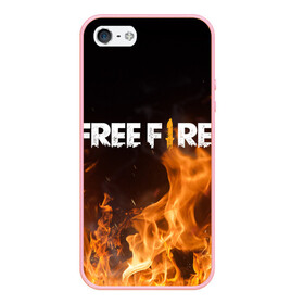 Чехол для iPhone 5/5S матовый с принтом FREE FIRE в Тюмени, Силикон | Область печати: задняя сторона чехла, без боковых панелей | free fire | freefire | игра free fire | игра фрифаер | фри файр | фрифаер