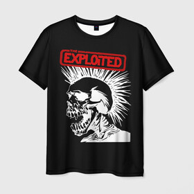 Мужская футболка 3D с принтом The Exploited в Тюмени, 100% полиэфир | прямой крой, круглый вырез горловины, длина до линии бедер | punks | punks not dead | the exploited | панк не сдох | панки | уоти | череп | эксплоитед