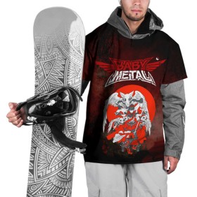 Накидка на куртку 3D с принтом Babymetal в Тюмени, 100% полиэстер |  | babymetal | бэбимэтал | каваии метал | музыка | рок | япония