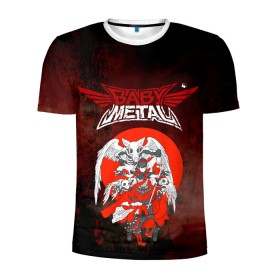 Мужская футболка 3D спортивная с принтом Babymetal в Тюмени, 100% полиэстер с улучшенными характеристиками | приталенный силуэт, круглая горловина, широкие плечи, сужается к линии бедра | babymetal | бэбимэтал | каваии метал | музыка | рок | япония