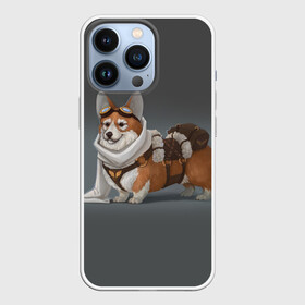 Чехол для iPhone 13 Pro с принтом КОРГИ ПИЛОТ в Тюмени,  |  | animals | corgi | dogs | pets | puppies | queen | животные | корги | королева | песики | питомцы | собаки | щенки