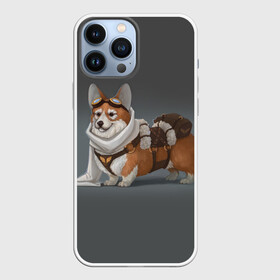 Чехол для iPhone 13 Pro Max с принтом КОРГИ ПИЛОТ в Тюмени,  |  | animals | corgi | dogs | pets | puppies | queen | животные | корги | королева | песики | питомцы | собаки | щенки