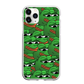 Чехол для iPhone 11 Pro Max матовый с принтом Pepe The Frog в Тюмени, Силикон |  | Тематика изображения на принте: frog | meme | memes | pepe | pepe the frog | грустная жабка | лягушка | лягушонок пепе | мем | мемы
