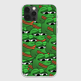 Чехол для iPhone 12 Pro с принтом Pepe The Frog в Тюмени, силикон | область печати: задняя сторона чехла, без боковых панелей | frog | meme | memes | pepe | pepe the frog | грустная жабка | лягушка | лягушонок пепе | мем | мемы