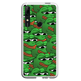 Чехол для Honor P Smart Z с принтом Pepe The Frog в Тюмени, Силикон | Область печати: задняя сторона чехла, без боковых панелей | frog | meme | memes | pepe | pepe the frog | грустная жабка | лягушка | лягушонок пепе | мем | мемы