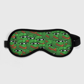 Маска для сна 3D с принтом Pepe The Frog в Тюмени, внешний слой — 100% полиэфир, внутренний слой — 100% хлопок, между ними — поролон |  | frog | meme | memes | pepe | pepe the frog | грустная жабка | лягушка | лягушонок пепе | мем | мемы