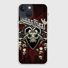 Чехол для iPhone 13 mini с принтом Judas Priest в Тюмени,  |  | breaking the law | judas priest | live | painkiller | гленн типтон | грув | метал | роб хэлфорд | рок | тим оуэнс | хард | хеви