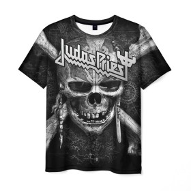 Мужская футболка 3D с принтом Judas Priest в Тюмени, 100% полиэфир | прямой крой, круглый вырез горловины, длина до линии бедер | breaking the law | judas priest | live | painkiller | гленн типтон | грув | метал | роб хэлфорд | рок | тим оуэнс | хард | хеви