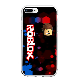 Чехол для iPhone 7Plus/8 Plus матовый с принтом ROBLOX в Тюмени, Силикон | Область печати: задняя сторона чехла, без боковых панелей | game | gamer | logo | minecraft | roblox | simulator | игра | конструктор | лого | симулятор | строительство | фигура