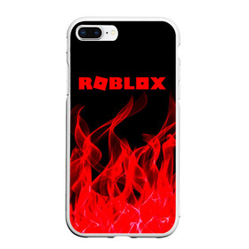 Чехол для iPhone 7Plus/8 Plus матовый с принтом ROBLOX в Тюмени, Силикон | Область печати: задняя сторона чехла, без боковых панелей | game | gamer | logo | minecraft | roblox | simulator | игра | конструктор | лого | симулятор | строительство | фигура