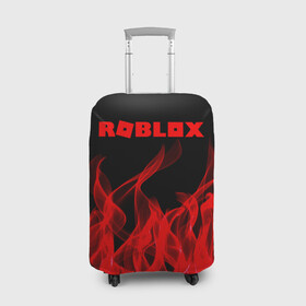 Чехол для чемодана 3D с принтом ROBLOX. в Тюмени, 86% полиэфир, 14% спандекс | двустороннее нанесение принта, прорези для ручек и колес | game | gamer | logo | minecraft | roblox | simulator | игра | конструктор | лого | симулятор | строительство | фигура
