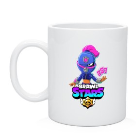 Кружка с принтом BRAWL STARS TARA в Тюмени, керамика | объем — 330 мл, диаметр — 80 мм. Принт наносится на бока кружки, можно сделать два разных изображения | 8 bit | 8 бит | bibi | brawl stars | crow | el brown | leon | leon shark | max | mr.p | sally leon | shark | stars | tara | virus | werewolf | акула | биби | вирус | ворон | леон | оборотень | пингвин | тара