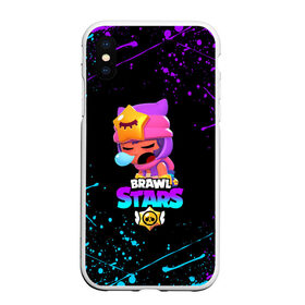 Чехол для iPhone XS Max матовый с принтом BRAWL STARS SANDY в Тюмени, Силикон | Область печати: задняя сторона чехла, без боковых панелей | 8 bit | 8 бит | bibi | brawl stars | crow | el brown | leon | leon shark | max | mr.p | sally leon | sandy | shark | stars | tara | virus | werewolf | акула | биби | вирус | ворон | леон | оборотень | пингвин