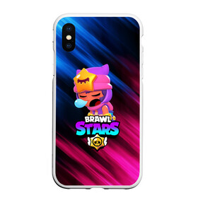 Чехол для iPhone XS Max матовый с принтом BRAWL STARS SANDY в Тюмени, Силикон | Область печати: задняя сторона чехла, без боковых панелей | 8 bit | 8 бит | bibi | brawl stars | crow | el brown | leon | leon shark | max | mr.p | sally leon | sandy | shark | stars | tara | virus | werewolf | акула | биби | вирус | ворон | леон | оборотень | пингвин