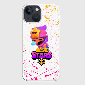 Чехол для iPhone 13 mini с принтом BRAWL STARS SANDY в Тюмени,  |  | 8 bit | 8 бит | bibi | brawl stars | crow | el brown | leon | leon shark | max | mr.p | sally leon | sandy | shark | stars | tara | virus | werewolf | акула | биби | вирус | ворон | леон | оборотень | пингвин