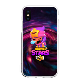 Чехол для iPhone XS Max матовый с принтом BRAWL STARS SANDY в Тюмени, Силикон | Область печати: задняя сторона чехла, без боковых панелей | 8 bit | 8 бит | bibi | brawl stars | crow | el brown | leon | leon shark | max | mr.p | sally leon | sandy | shark | stars | tara | virus | werewolf | акула | биби | вирус | ворон | леон | оборотень | пингвин