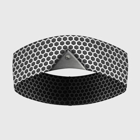Повязка на голову 3D с принтом Броня металлическая в Тюмени,  |  | абстракция | броня | геометрия | железо | кольчуга | конус | круги | линии | металл | полосы | сетка | сталь | текстура | треугольник