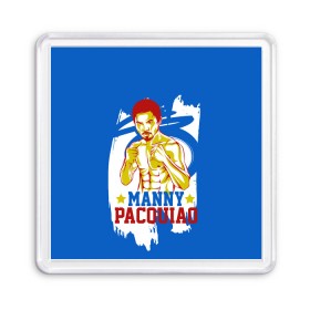 Магнит 55*55 с принтом Manny Pacquiao в Тюмени, Пластик | Размер: 65*65 мм; Размер печати: 55*55 мм | manny pacquiao | pac man | pacquiao | бокс | мэнни пакьяо | пакьяо