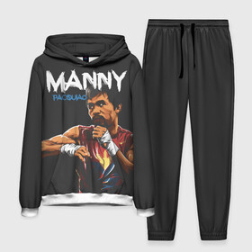 Мужской костюм 3D (с толстовкой) с принтом Manny в Тюмени,  |  | manny pacquiao | pac man | pacquiao | бокс | мэнни пакьяо | пакьяо