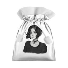 Подарочный 3D мешок с принтом Девушка Думер в Тюмени, 100% полиэстер | Размер: 29*39 см | Тематика изображения на принте: doomer | doomer girl | trad girl | девушка | девушка думер | думер | мем | мемы