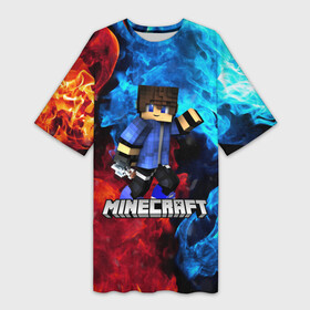 Платье-футболка 3D с принтом Minecraft   Майнкрафт в Тюмени,  |  | creeper | earth | game | minecraft | minecraft earth | блоки | грифер | игры | квадраты | компьютерная игра | крипер | маинкрафт | майн | майнкравт | майнкрафт