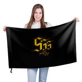 Флаг 3D с принтом SSS Rank в Тюмени, 100% полиэстер | плотность ткани — 95 г/м2, размер — 67 х 109 см. Принт наносится с одной стороны | devil may cry