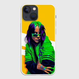 Чехол для iPhone 13 mini с принтом Green Eilish в Тюмени,  |  | bad guy | billie eilish | music | ocean eyes | pop | билли айлиш | билли эйлиш | девушка | музыка
