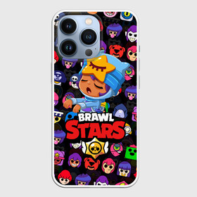 Чехол для iPhone 13 Pro с принтом BRAWL STARS в Тюмени,  |  | 8 bit | 8 бит | bibi | brawl stars | crow | el brown | leon | leon shark | max | mr.p | sally leon | shark | stars | virus | werewolf | акула | биби | вирус | ворон | леон | оборотень | пингвин