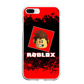 Чехол для iPhone 7Plus/8 Plus матовый с принтом ROBLOX в Тюмени, Силикон | Область печати: задняя сторона чехла, без боковых панелей | game | gamer | logo | minecraft | roblox | simulator | игра | конструктор | лого | майнкрафт | симулятор | строительство | фигура