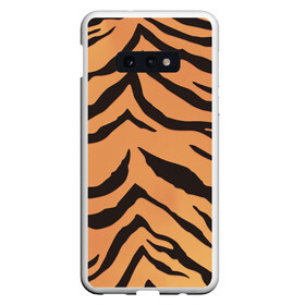 Чехол для Samsung S10E с принтом Тигриный камуфляж в Тюмени, Силикон | Область печати: задняя сторона чехла, без боковых панелей | камуфляж | кошка | кошки | окрас | природа | текстура | тигр | тигра | тигры