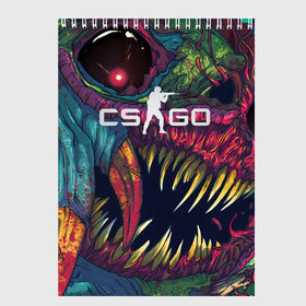 Скетчбук с принтом CS GO Hyper Beast в Тюмени, 100% бумага
 | 48 листов, плотность листов — 100 г/м2, плотность картонной обложки — 250 г/м2. Листы скреплены сверху удобной пружинной спиралью | counter | cs | go | hyper beast | strike | ак | бист | гипер | го | зубы | игровая | игроку | игроману | контер | крутая | крутой | кс | нож | страйк | хайпер бист | хипер | чудовище