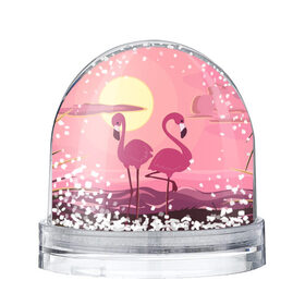 Снежный шар с принтом фламинго в Тюмени, Пластик | Изображение внутри шара печатается на глянцевой фотобумаге с двух сторон | flamingo | pink | арт | животные | искусство | картина | пейзаж | природа | пруд | рисунок | розовый | фламинго