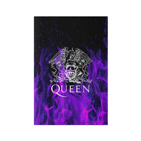Обложка для паспорта матовая кожа с принтом QUEEN в Тюмени, натуральная матовая кожа | размер 19,3 х 13,7 см; прозрачные пластиковые крепления | queen | rock | брайан мэи | группа queen | группа квин | джон дикон | квин | королева | король | роджер тейлор | рок | фредди меркьюри