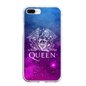 Чехол для iPhone 7Plus/8 Plus матовый с принтом QUEEN в Тюмени, Силикон | Область печати: задняя сторона чехла, без боковых панелей | queen | rock | брайан мэи | группа queen | группа квин | джон дикон | квин | королева | король | роджер тейлор | рок | фредди меркьюри