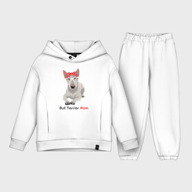 Детский костюм хлопок Oversize с принтом Bull terrier Mom в Тюмени,  |  | Тематика изображения на принте: бультерьер | собака | собачник