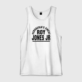 Мужская майка хлопок с принтом Roy Jones Jr. в Тюмени, 100% хлопок |  | captain hook | roy jones | roy levesta jones | бокс | капитан хук | рой джонс