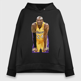 Женское худи Oversize хлопок с принтом Kobe Bryant Lakers 24 в Тюмени, френч-терри — 70% хлопок, 30% полиэстер. Мягкий теплый начес внутри —100% хлопок | боковые карманы, эластичные манжеты и нижняя кромка, капюшон на магнитной кнопке | 24 | black | bryant | kobe | lakers | mamba | mentality | баскетбол | баскетболист | брайан | детская | детскую | женская | женскую | коба | коби | купить | мамба | менталитет | мужская | мужскую | сша | черная