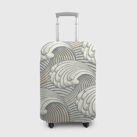 Чехол для чемодана 3D с принтом Арт волны в Тюмени, 86% полиэфир, 14% спандекс | двустороннее нанесение принта, прорези для ручек и колес | арт | волна | волны | искусство | море | океан | прилив | река